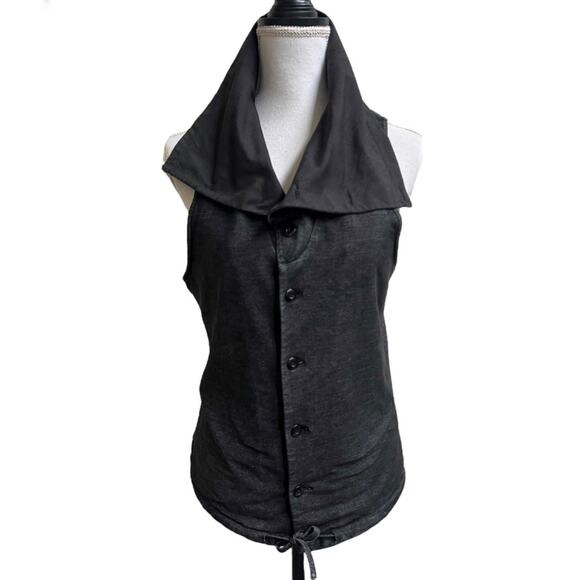 River Island Jackets & Blazers - RIVER ISLAND Women's Vest Waistcoat Sleeveless Top Sz S Grey Button Down